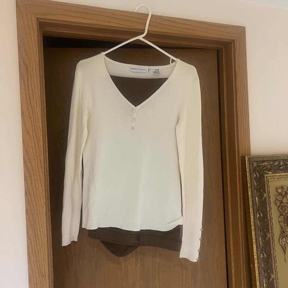Dana Buchman Matching Set long Sleeve and Pant
